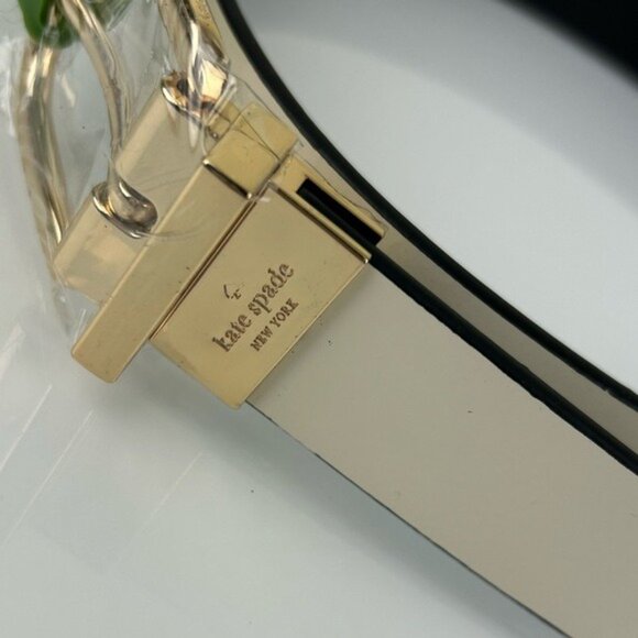 Kate Spade White Genuine Leather Belt Sz Medium Interchangeable to Black main image 4